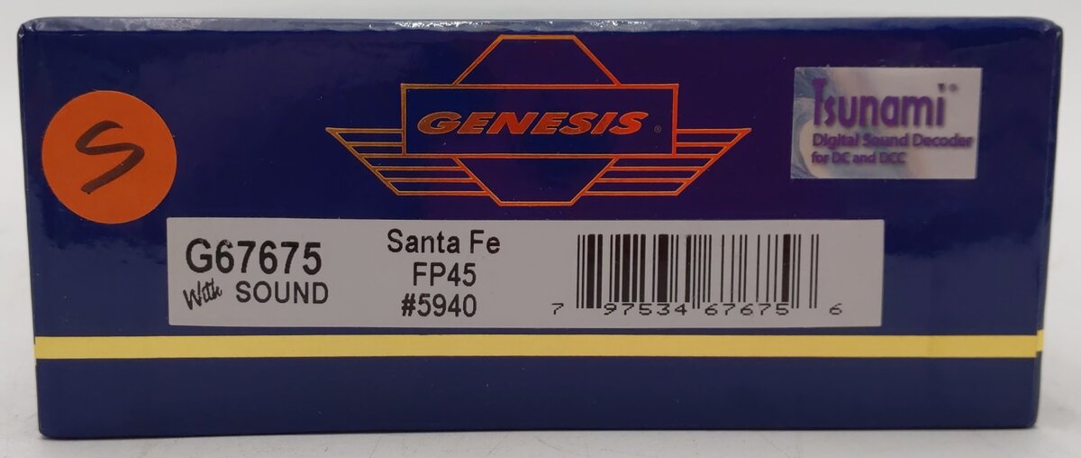 Athearn G67675 HO Santa Fe F45 Diesel Locomotive #5940 w/ DCC & Sound