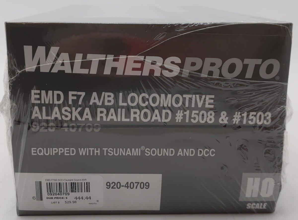 Walthers 920-40709 HO Alaska EMD F7 A-B Set w/48" Dynamic Fan #1508,1503
