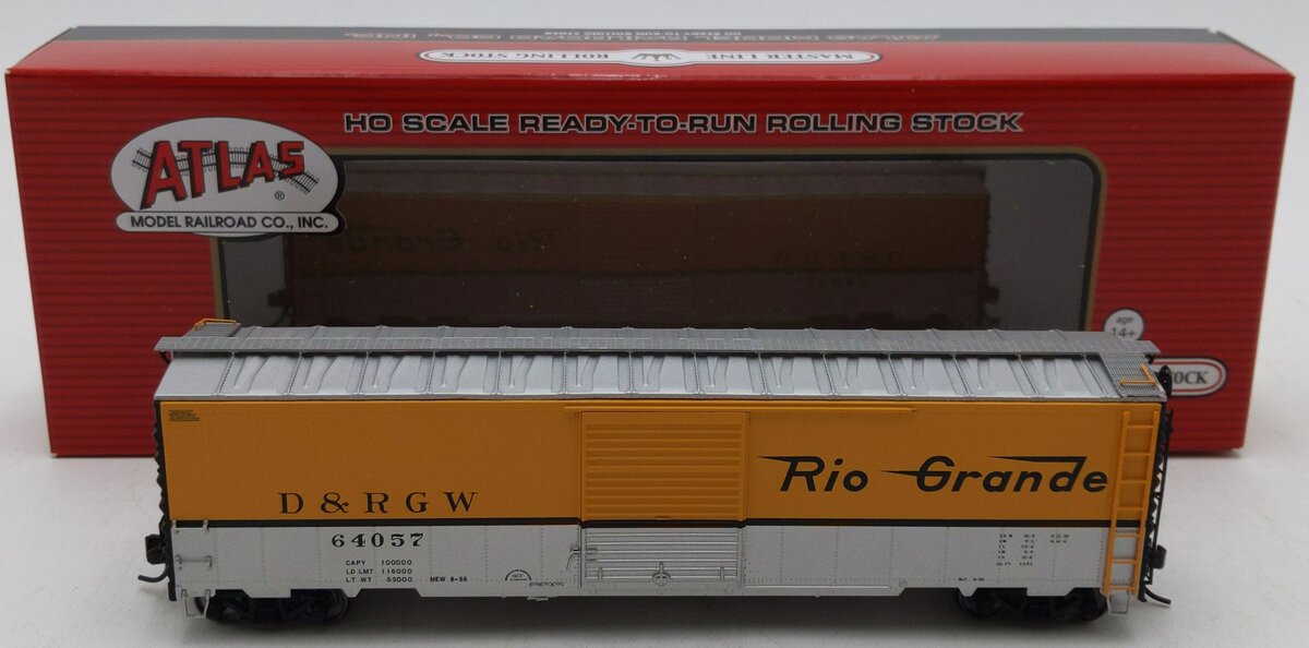 Atlas 20003389 HO Denver & Rio Grande Western 50' Postwar Single Door #64057