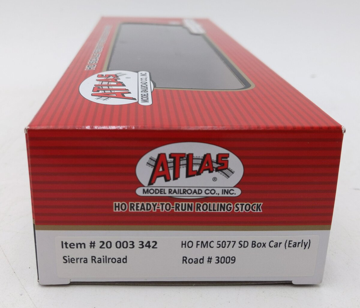 Atlas 20003342 HO Sierra Railroad FMC 5077 Single Door Boxcar Early #3009