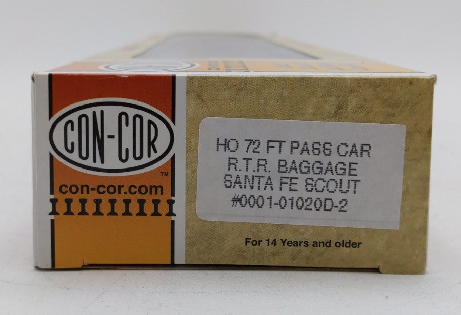 Con-Cor 0001-01020D-2 HO Scale Santa Fe R.E.A 72Ft Baggage Passenger Car #3437
