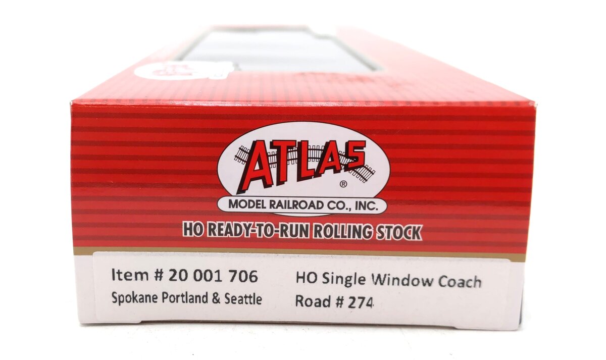 Atlas 20001706 HO SP&S Heavyweight Single Window Coach #274