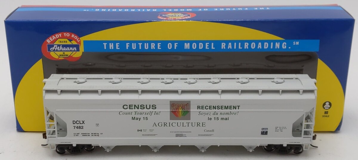 Athearn 72312 HO Scale Canadian Census RTR ACF Centerflow Hopper #7482