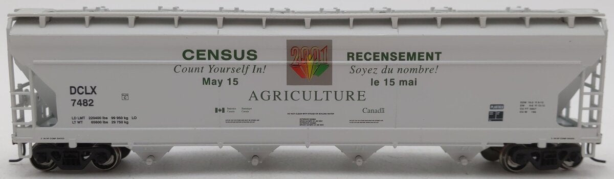 Athearn 72312 HO Scale Canadian Census RTR ACF Centerflow Hopper #7482