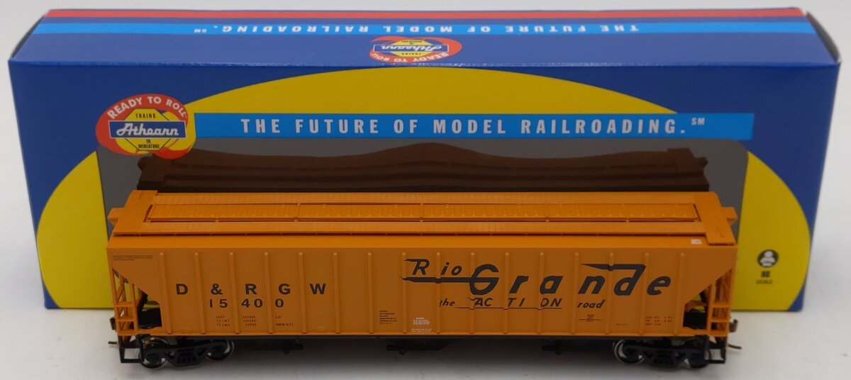 Athearn 72382 HO Scale D&RGW PS 4740 Covered Hopper #15400 LN/Box