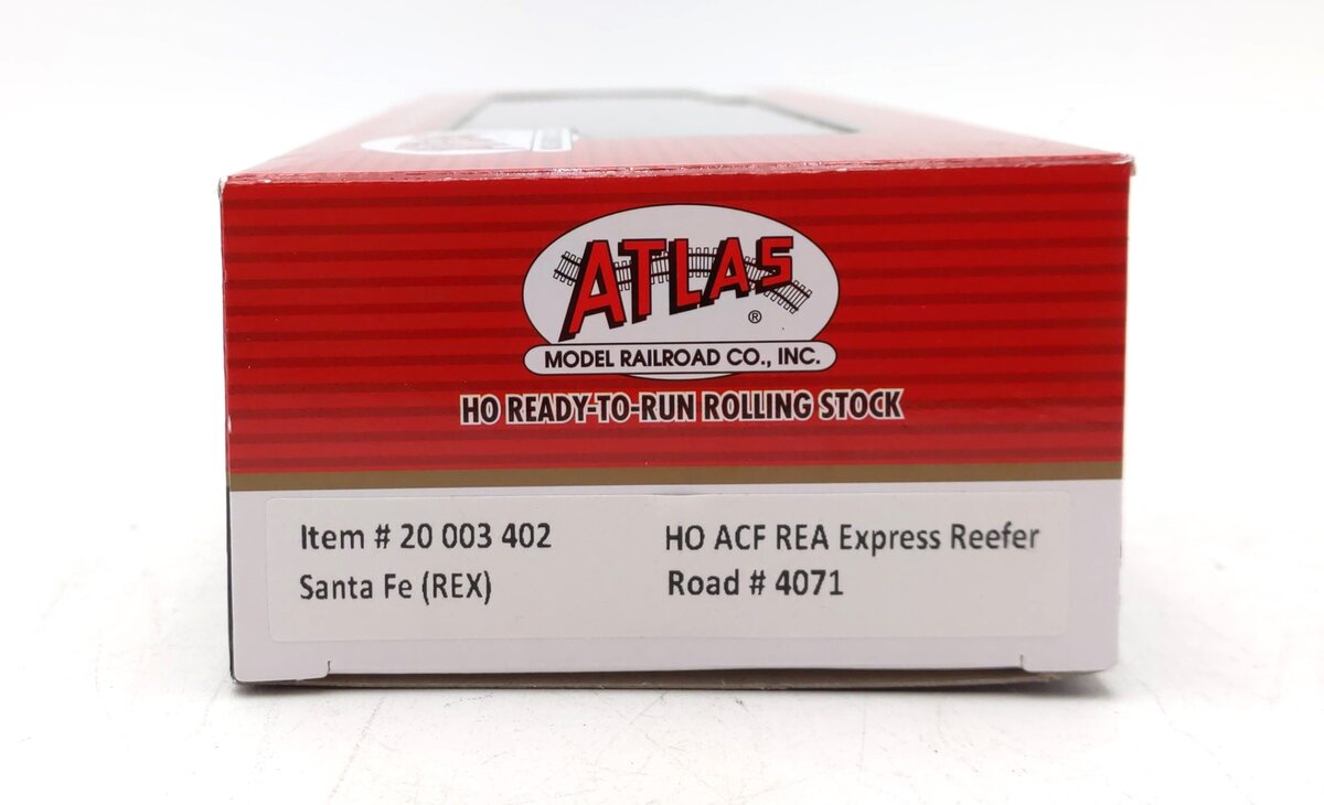 Atlas 20003402 HO Santa Fe REX ACF REA Express Reefer Road #4071