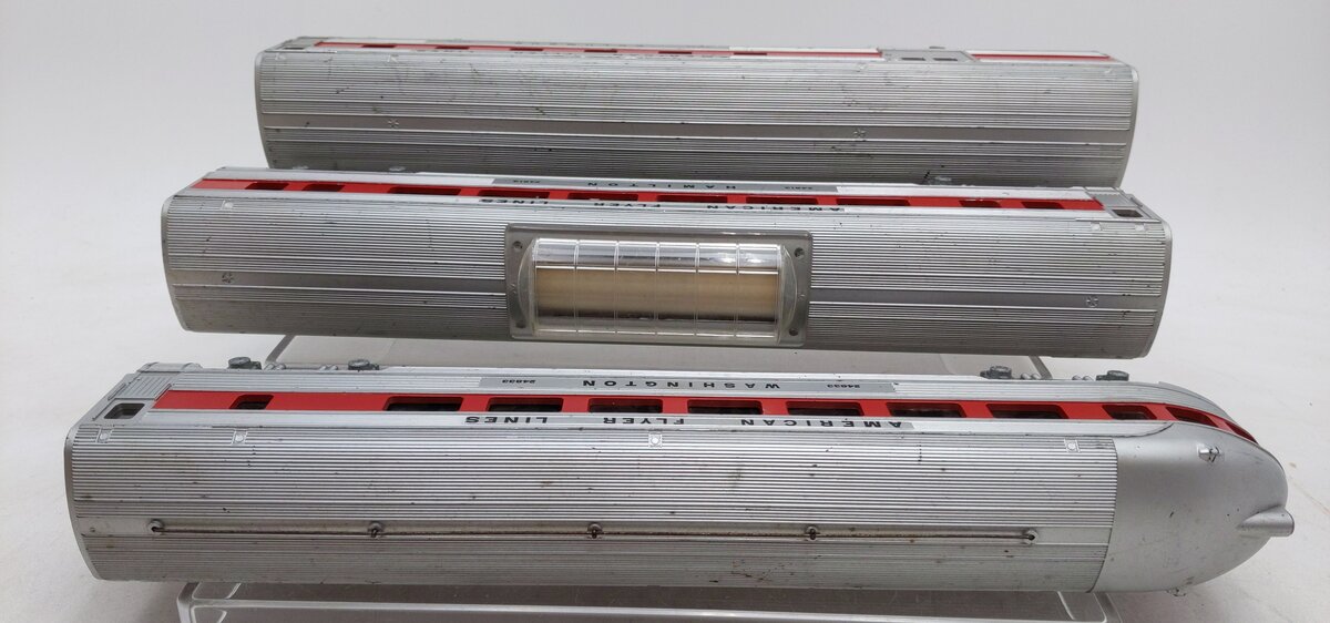 American Flyer S Vintage AFL Passenger Cars: 24833, 24813, 24773 [3] VG