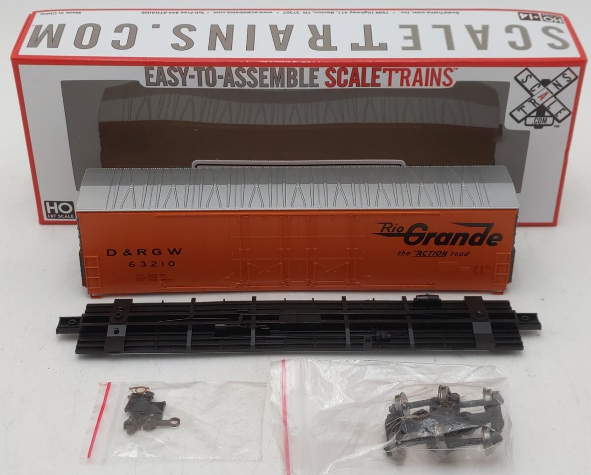Scale Trains 1054 HO Rio Grande DRGW Evans 5100 RBL 8' Double-Plug Boxcar #63210