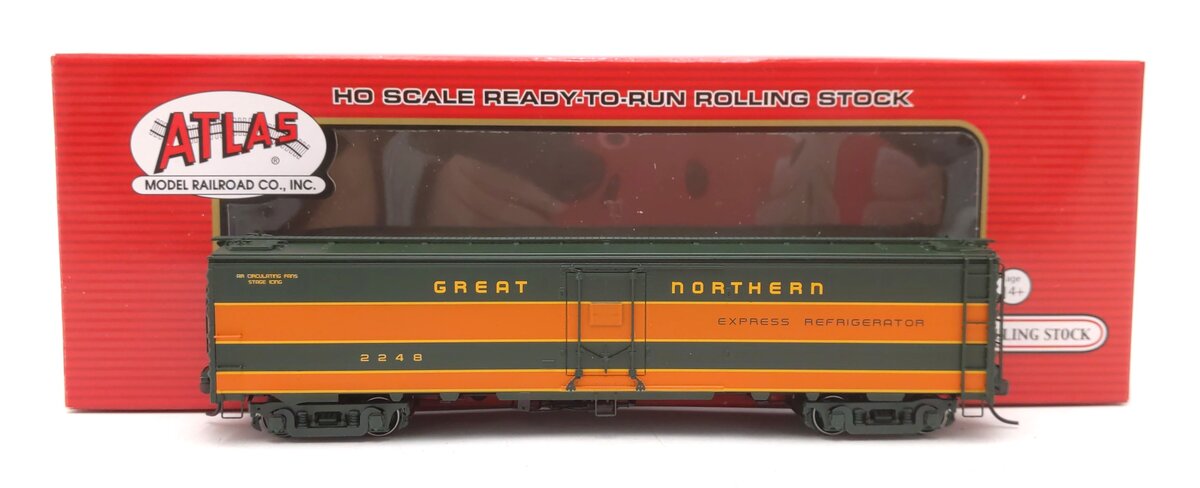 Atlas 20003400 HO Great Northern REX REA Steel Express Reefer #2248