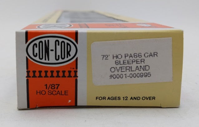 Con-Cor 0001-000995 HO Scale Overland "Pacific Bend" 72Ft Sleeper Passenger Kit