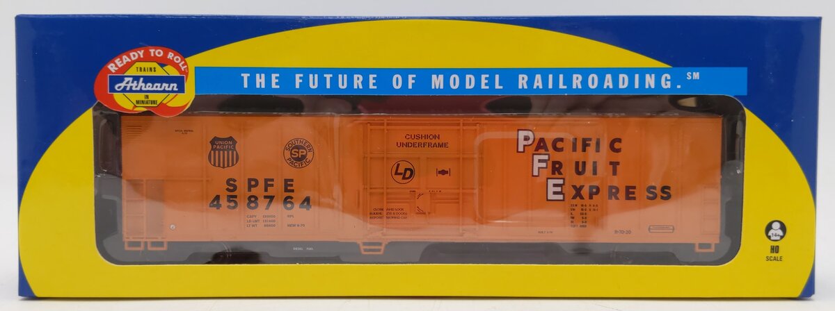 Athearn 71403 HO Scale Pacific Fruit Express 57' Mechanical Reefer # 458764