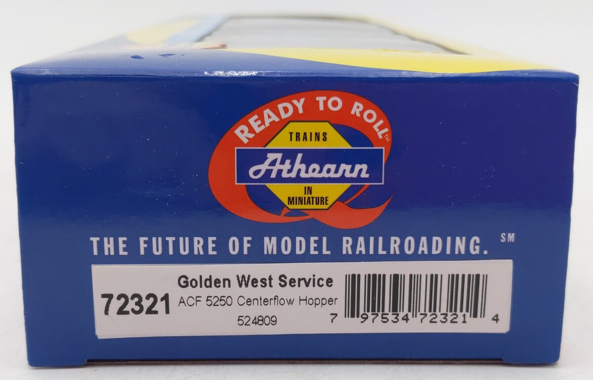 Athearn 72321 HO Scale Golden West Service ACF Centerflow Hopper #524809