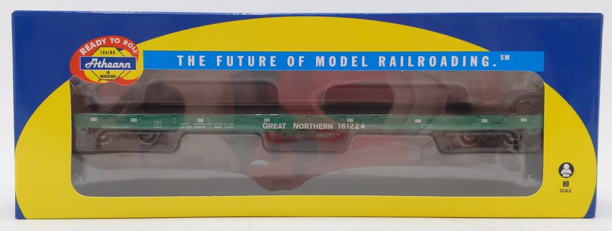 Athearn 97821 HO Scale Great Northern 60' Flat Car #161224
