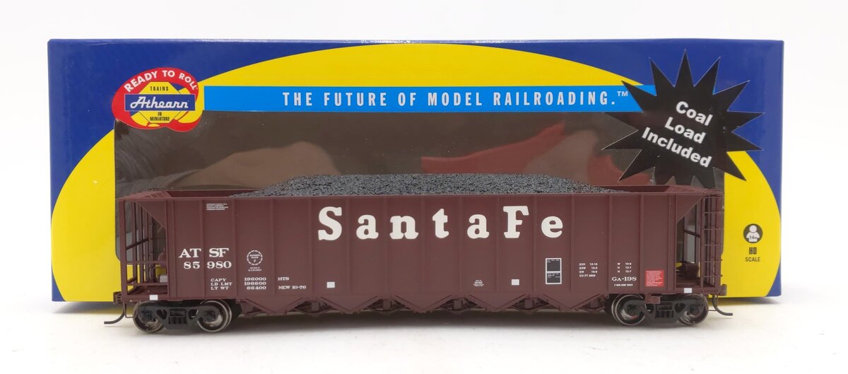 Athearn 87800 HO Santa Fe 5-Bay Rapid Discharge Hopper #85980
