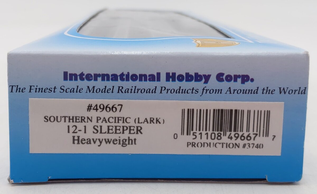 IHC 49667 HO Scale Southern Pacific Lark Heavyweight 12-1 Sleeper Car #125
