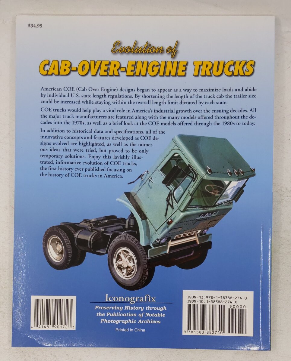 Evolution of Cab-Over-Engine Trucks Paperback Book By Norm Mort EX