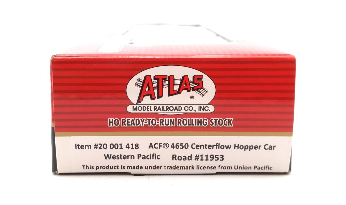Atlas 20001418 HO Western Pacific ACF 4650 Centerflow Hopper #11953