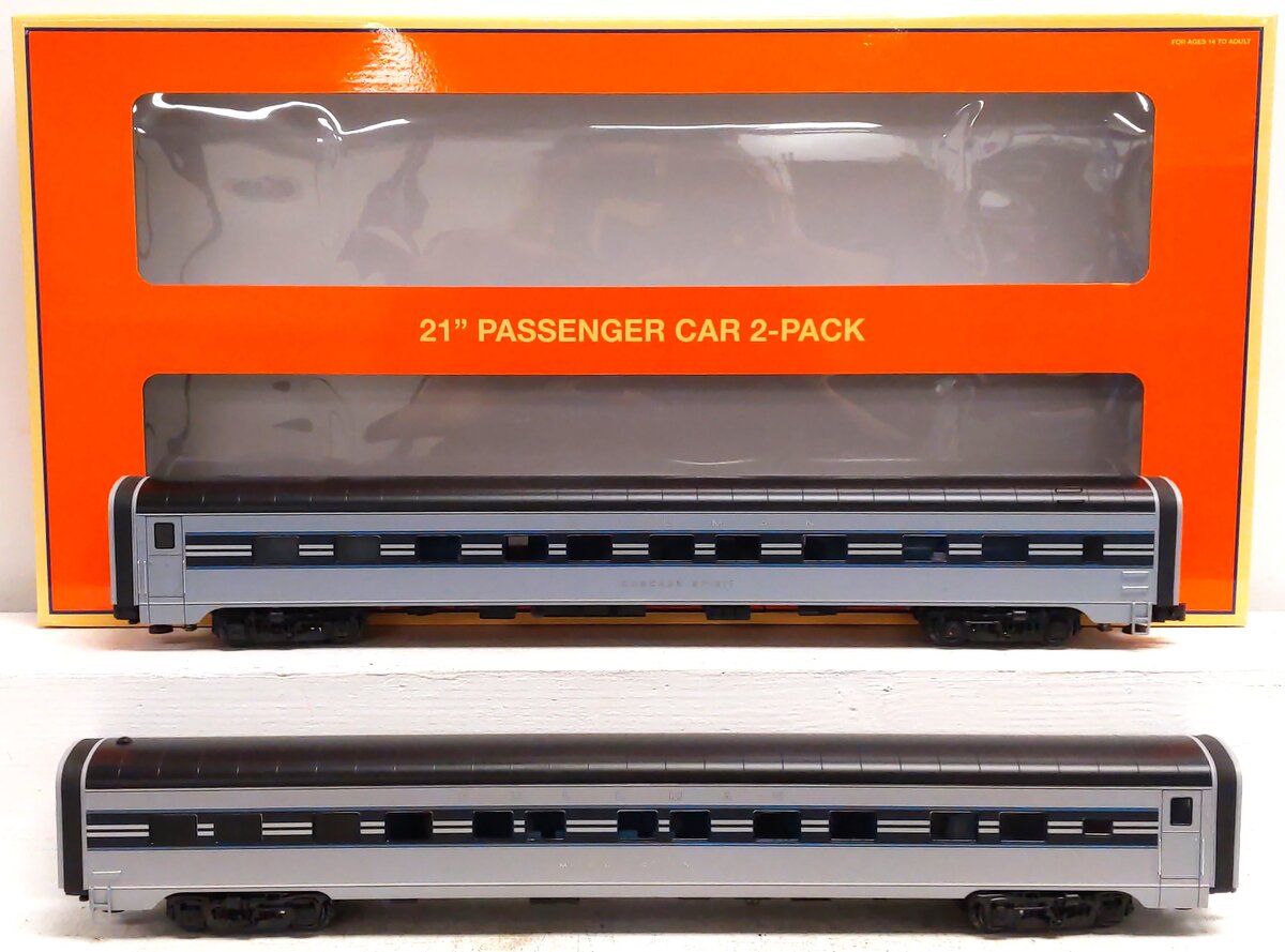 Lionel 2327320 O Gauge NYC 20th Century Limited 21'' Passenger Car (Set of 2) LN/Box