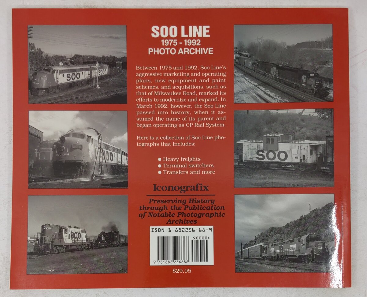 Soo Line 1975-1992 Photo Archive Paperback Book By Frank Jordan VG