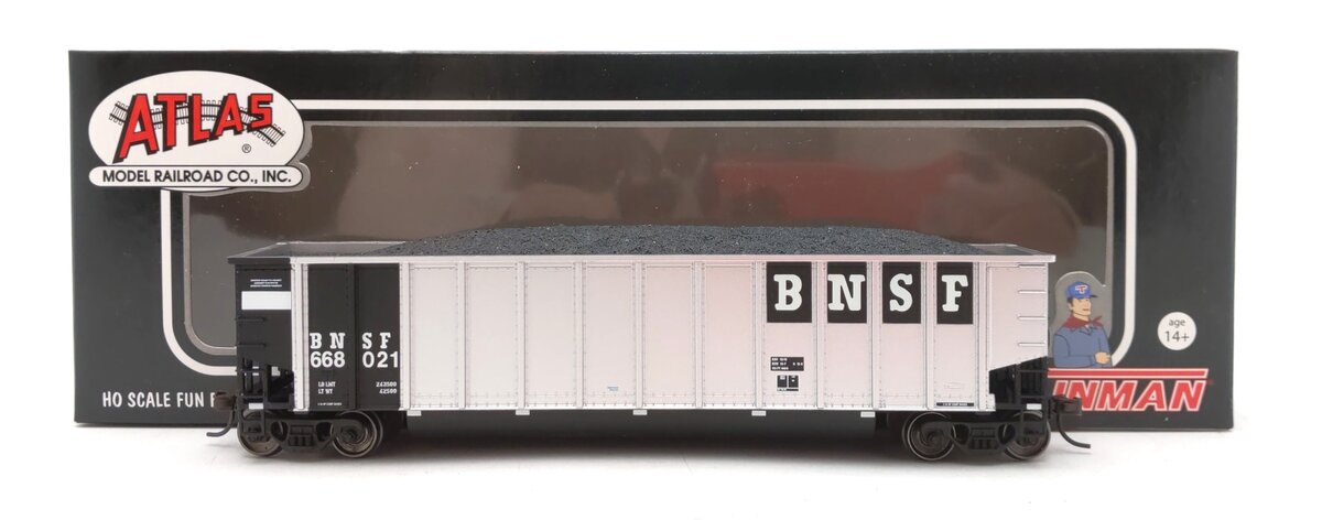 Atlas 20002796 HO BNSF TM Aluminum Coal Gondola #668021