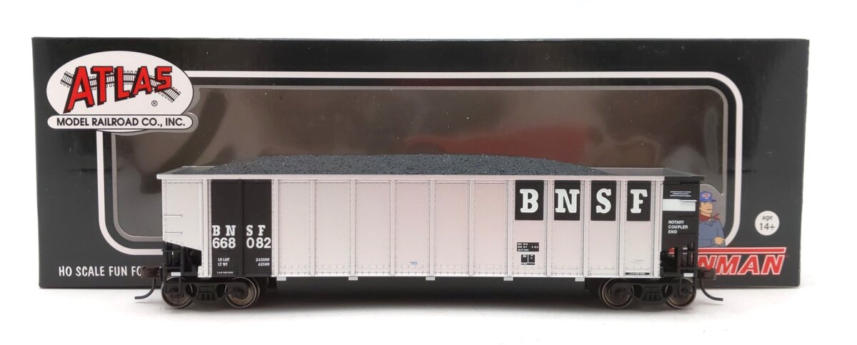 Atlas 20002797 HO Burlington Northern and Santa Fe Aluminum Coal Gondola #668082