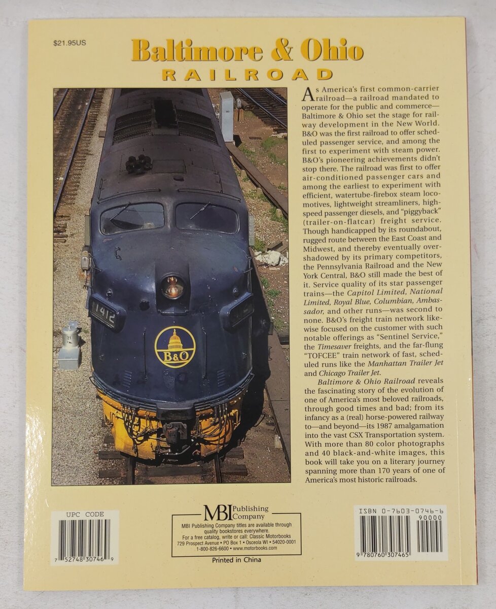 Baltimore & Ohio Railroad Hardcover Book By Kirk Reynolds, Dave Oroszi EX