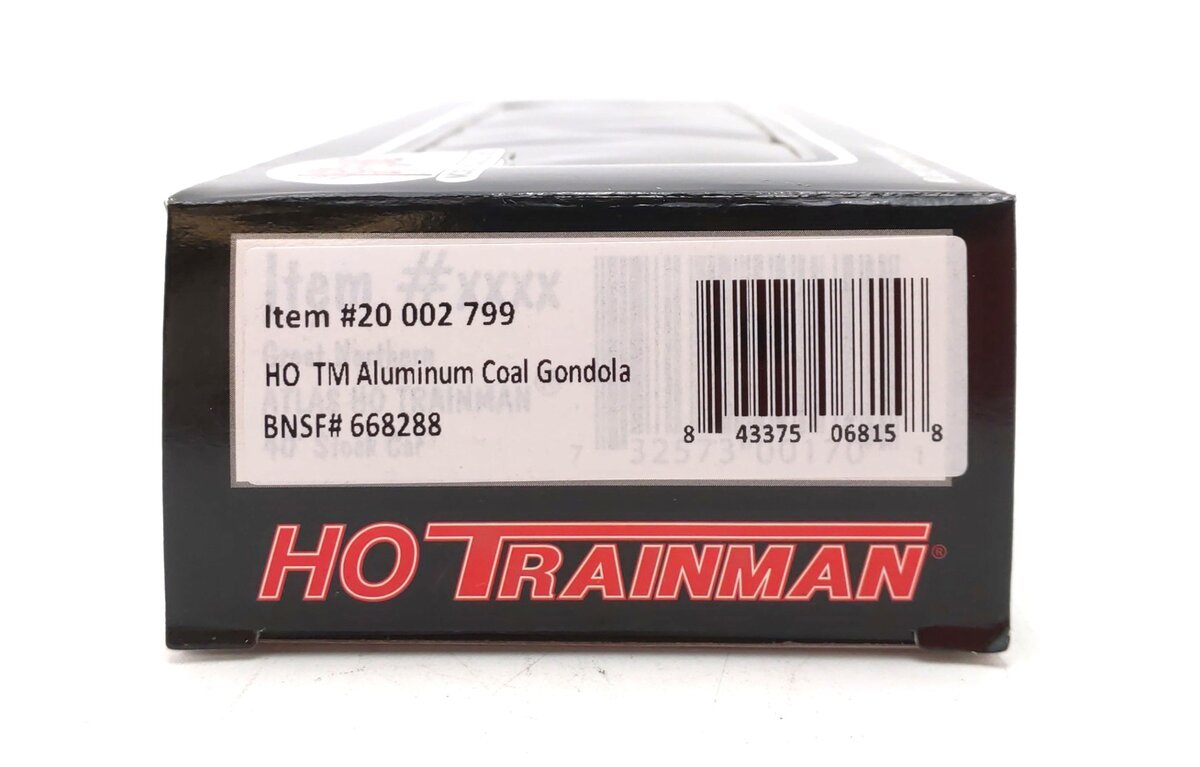 Atlas 20002799 HO BNSF Aluminum Coal Gondola with Load #668288