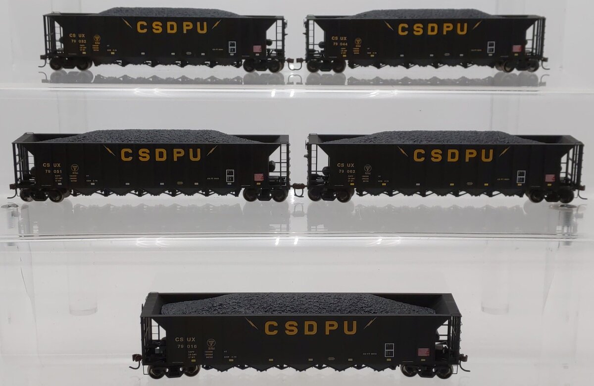 Athearn 94657 HO CSDPU 5-Bay Rapid Discharge Hopper #5 (Set of 5)