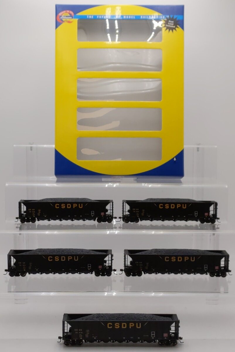 Athearn 94657 HO CSDPU 5-Bay Rapid Discharge Hopper #5 (Set of 5)