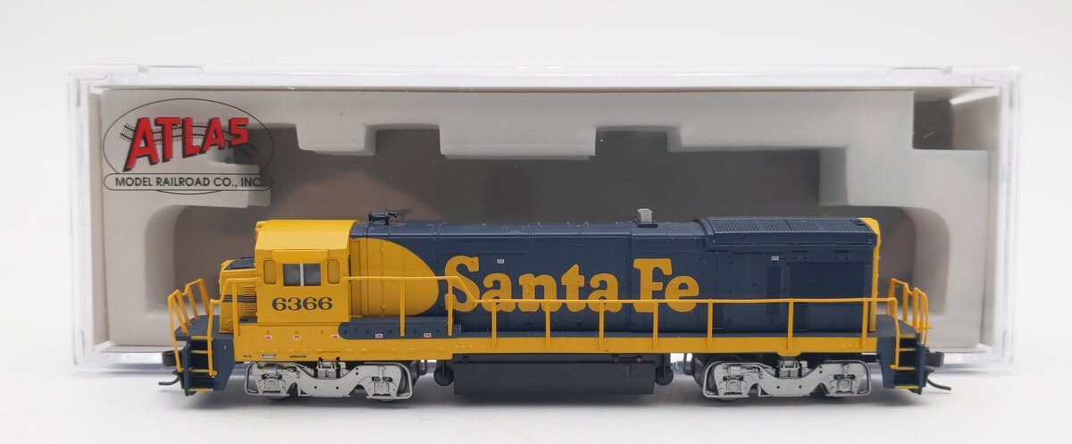 Atlas 40002378 N Santa Fe B23-7 Low Nose Diesel Locomotive #6366