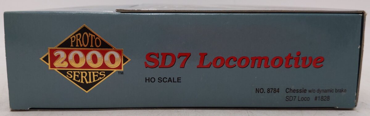 Proto 2000 8784 HO B&O Chessie SD7 Diesel Locomotive #1828 w/o Dynamic Brake EX/Box