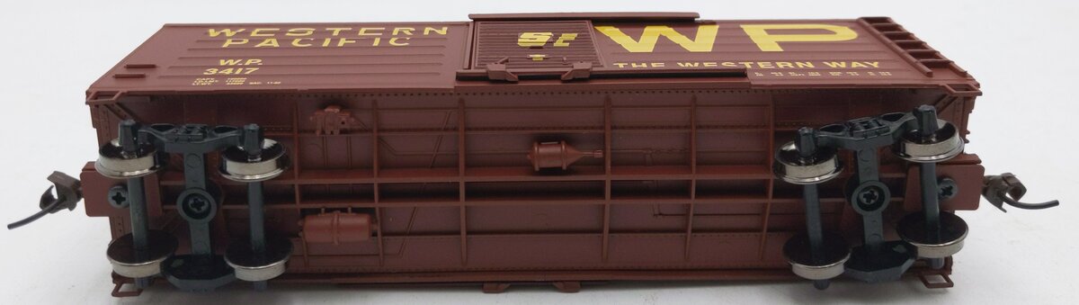 Athearn 92800 HO Scale Western Pacific 40'' Horizontal Rib Box Car #3417
