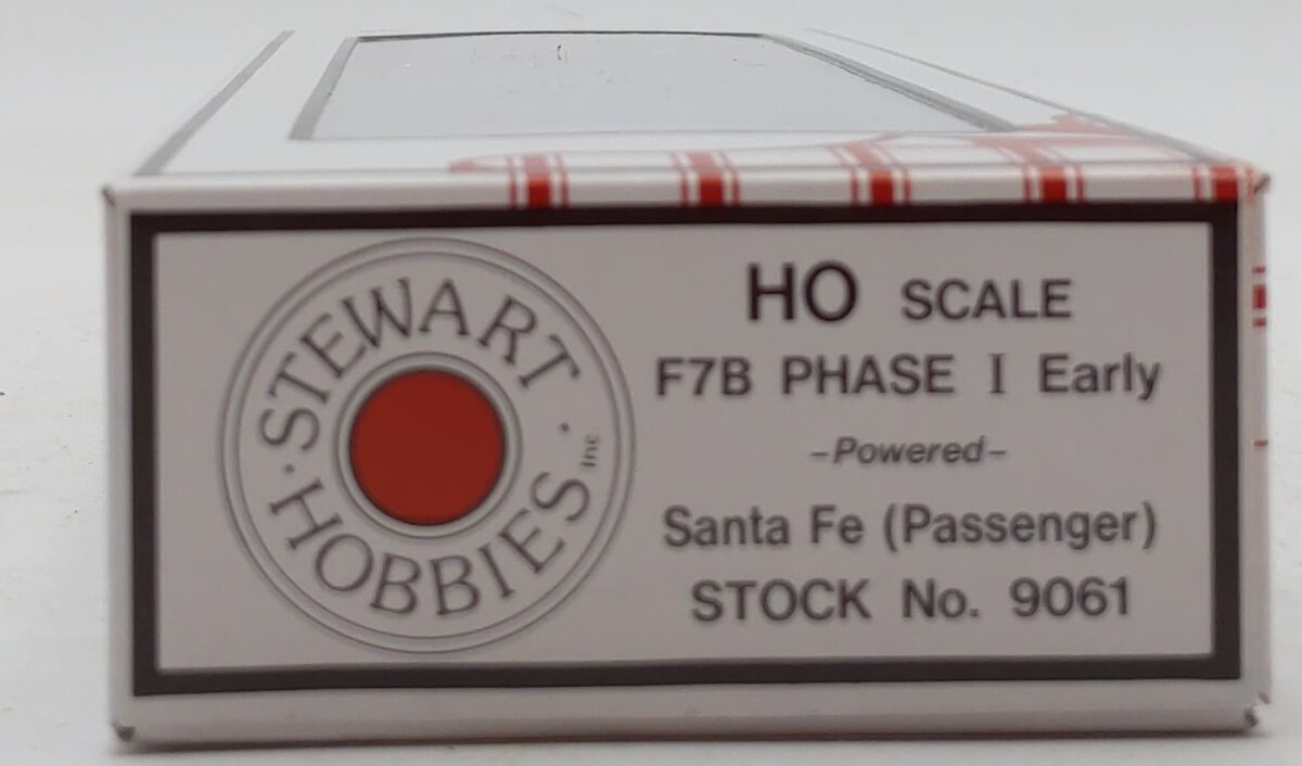 Stewart 9061 HO Santa Fe F7B Phase I Early Diesel Locomotive LN/Box