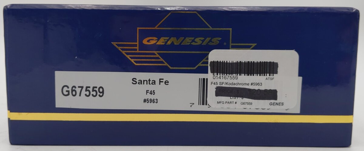 Athearn G67559 HO Santa Fe/Kodachrome F45 Diesel Locomotive #5963