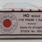 Stewart 9021 HO Santa Fe F7B Powered Phase I Early Diesel Locomotive LN/Box