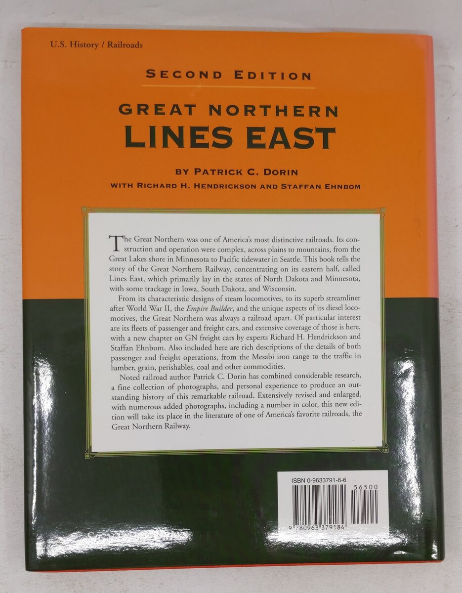Great Northern Lines East, Second Edition Hardcover Book By Patrick C. Dorin VG