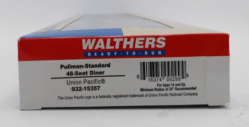Walthers 932-15357 HO Scale Union Pacific 48-Seat Diner Passenger Car
