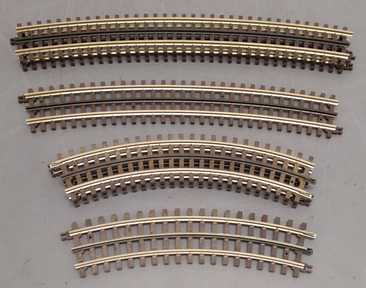 Atlas Assorted O Gauge Curved Track Sections [6] VG