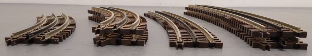 Atlas Assorted O Gauge Curved Track Sections [6] VG