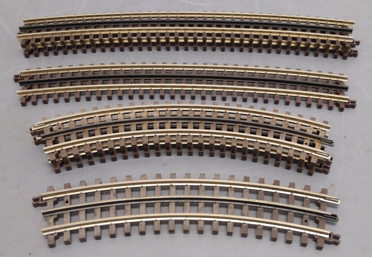 Atlas Assorted O Gauge Curved Track Sections [6] VG