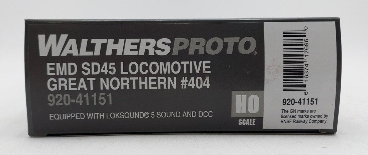Walthers 920-41151 HO GN SD45 Diesel Locomotive with LokSound 5 & DCC #404