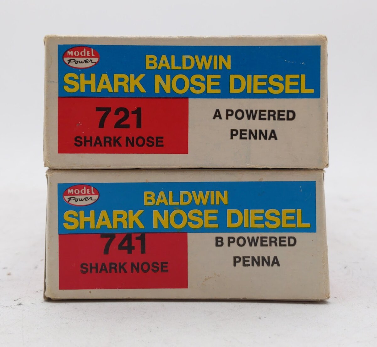 Model Power 721/741 HO Custom Rock Island Shark Nose Diesel AB Unit Set (No #) VG/Box
