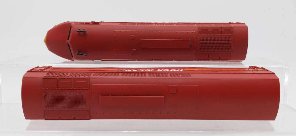 Model Power 721/741 HO Custom Rock Island Shark Nose Diesel AB Unit Set (No #) VG/Box