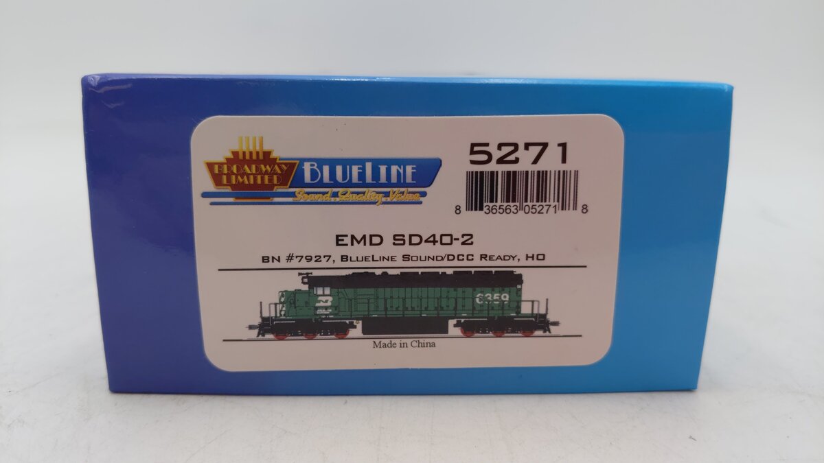 Broadway Limited 5271 HO BN EMD SD40-2 Low Nose Diesel Locomotive #7927