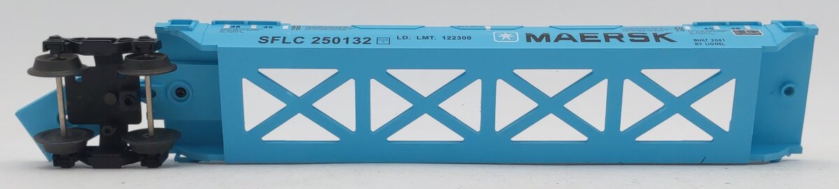 Lionel 6-36935 O Maersk Intermodal Maxi-Stack Car EX