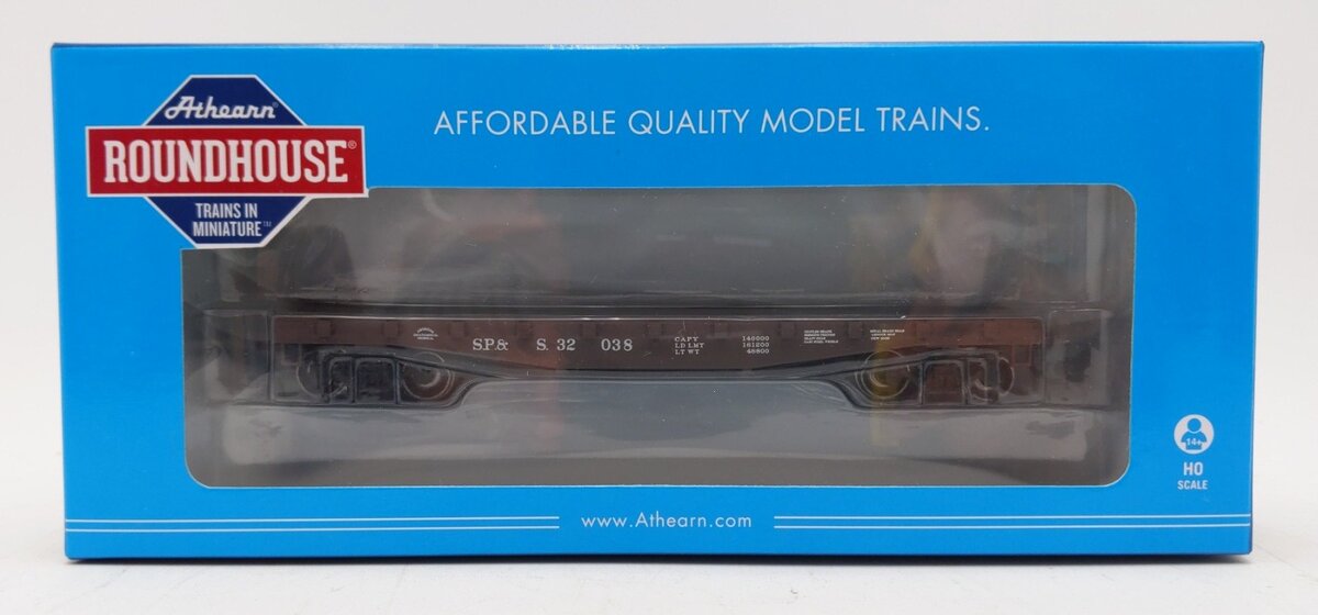 Roundhouse 14681 HO Scale Spokane Portland & Seattle 40' Flat w/Stakes #32038