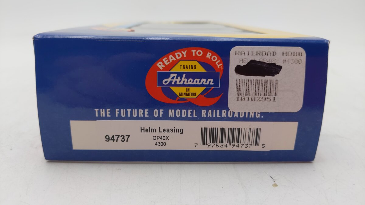 Athearn 94737 HO Helm Leasing/HLCX GP40X Diesel Locomotive #4300