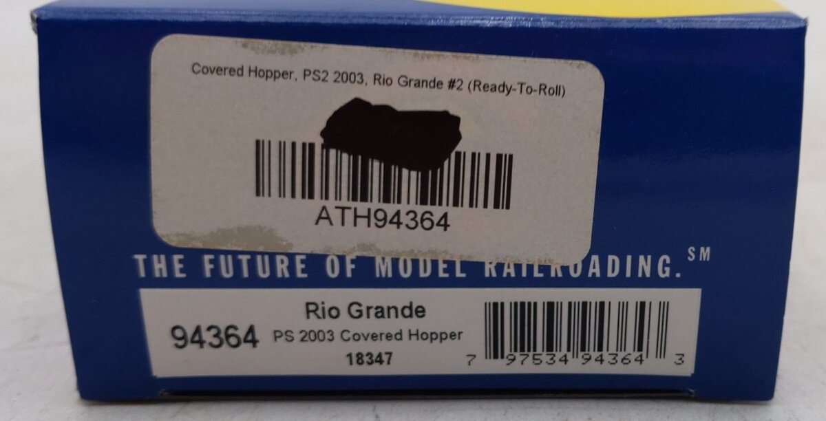 Athearn 94364 HO Scale Denver & Rio Grande Western PS 2003 Covered Hopper #18347 NIB