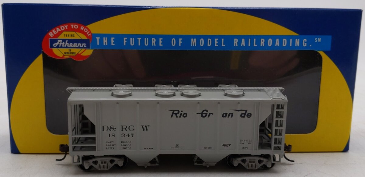 Athearn 94364 HO Scale Denver & Rio Grande Western PS 2003 Covered Hopper #18347 NIB