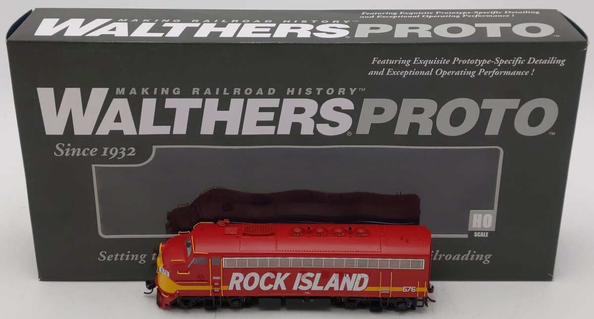 Walthers 920-40695 HO Rock Island EMD F7A Commuter #676 w/ Tsunami Sound & DCC